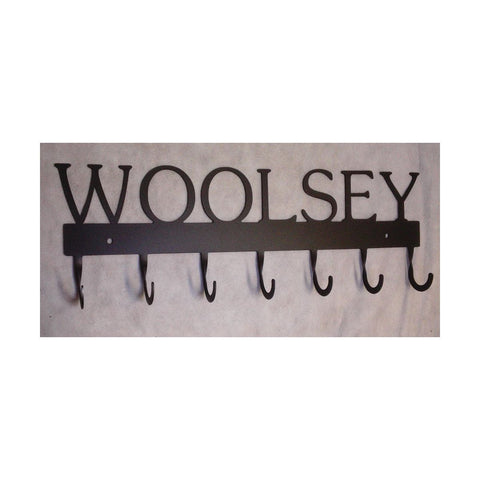 Coat Rack, Family Name 7 Hook