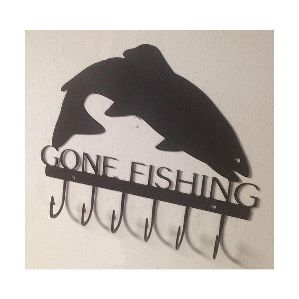 Gone Fishing Trout Fishing Key Rack