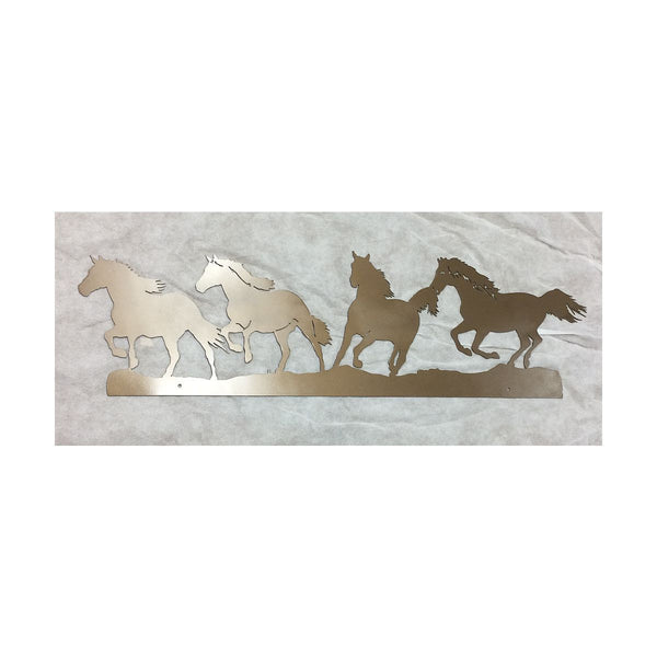 Running Horses Metal Wall Hanging