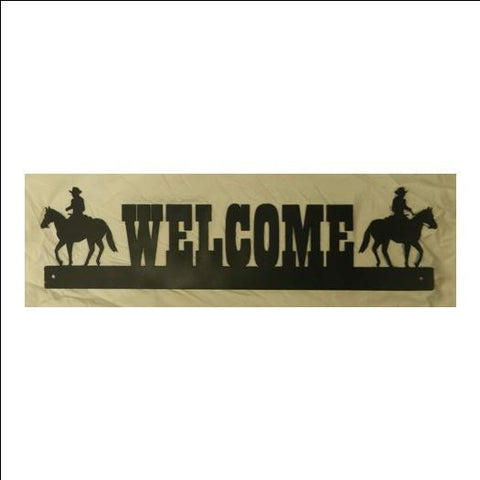 Western Welcome Sign - Cowboys