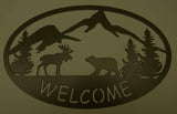 Welcome Sign - Moose and Bear