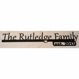 Custom Family Name Sign Wedding Gift