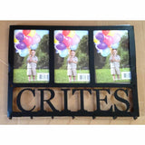 Family Name Key Rack with Three 4 x 6 Frames