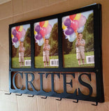 Family Name Key Rack with Three 4 x 6 Frames