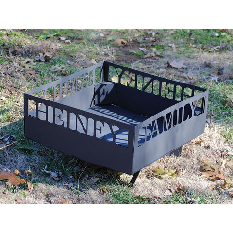 Fire Pit Customized with Name (Shipping Included)
