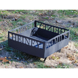 Fire Pit Customized, Removable Fork Stands and Stainless Grill Plate  (Shipping Included)