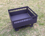 Fire Pit Customized, Removable Fork Stands and Stainless Grill Plate  (Shipping Included)