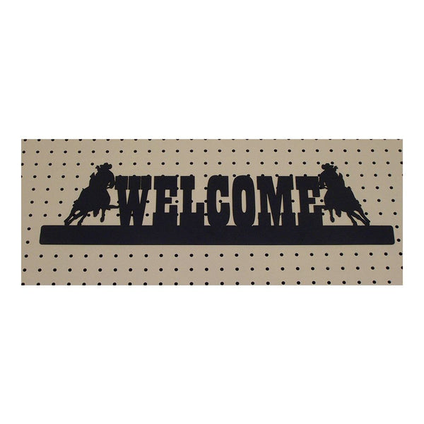 Western Welcome Sign - Barrel Racer