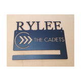 Half Length Custom Medal Rack with Name and Custom Theme